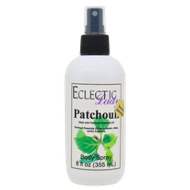 Patchouli Body Spray, Eclectic Lady, Hydrating Mist, Unisex (Double Strength), 8 oz