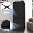 thumbnail image 5 of Crestlive Products Black 7 Drawers Vertical Dresser Storage Tower Chest, 5 of 8