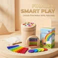 thumbnail image 4 of Wooden Learning Color Sorting Toys for 1 2 3 Toddlers Sensory Sorting Coin Box Toys for Toddlers 1-3 Fine Motor Skills Toys and Matching Games for 3-9 Kids Learning Toys, 4 of 8