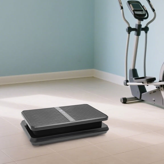 ToppiJoy Vibration Plate Exercise Machine, Remote Whole Body Workout Vibration Platform Loop Bands for Weight Loss, Shaping Black