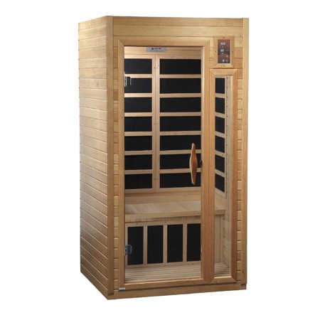 Golden Designs Sauna Golden Designs "Barcelona Select" 1-2-person Low EMF Far Infrared Sauna Canadian Hemlock