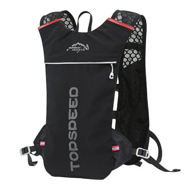 Running Hydration Backpack Outdoor Cycling Vest Hiking 5L Rucksack Bag Black New