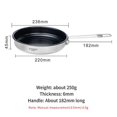 thumbnail image 1 of Titanium Non-stick Camping Frying Pan with Folding Handle Outdoor Plate Dish Bowl Skillet Tableware, 1 of 4