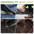thumbnail image 6 of Uxcell Zipper Repair Kit, Metal Zipper Latch Slider Retainer Insert Pin Top Bottom Stoppers, Fit for Sewing Light Gold #5, 6 of 7