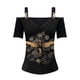 thumbnail image 5 of Gibobby Blusa Manga Larga Mujer T-shirt top for WomenLace Party Fashion elegante Top（Marrón， S), 5 of 5