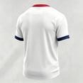 thumbnail image 5 of LNZGNM Men's USA Soccer Jersey 2026 Country Team Crewneck Short Sleeve Fan International Football Shirt Retro Streetwear Top,Sky Blue(S), 5 of 7