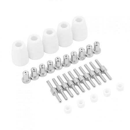 

Cergrey Nozzle Electrode Kit 30pcs/Set Plasma Electrode Nozzle Plasma Cutter Cutting For PT31 Torch Approx.220g