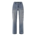 thumbnail image 5 of No Boundaries Wide Leg Cargo Pants, 31.5'' Inseam, Women's and Women's Plus Sizes XXS-4X, 5 of 6