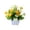 Jaune, variante sur Ensemble de Plantes en Pot Artificielles Fausse Verdure Déco pour Maison, Bureau et Espaces d'Événements Bonsaï de Bureau Réaliste et Charmant Pot de Clôture