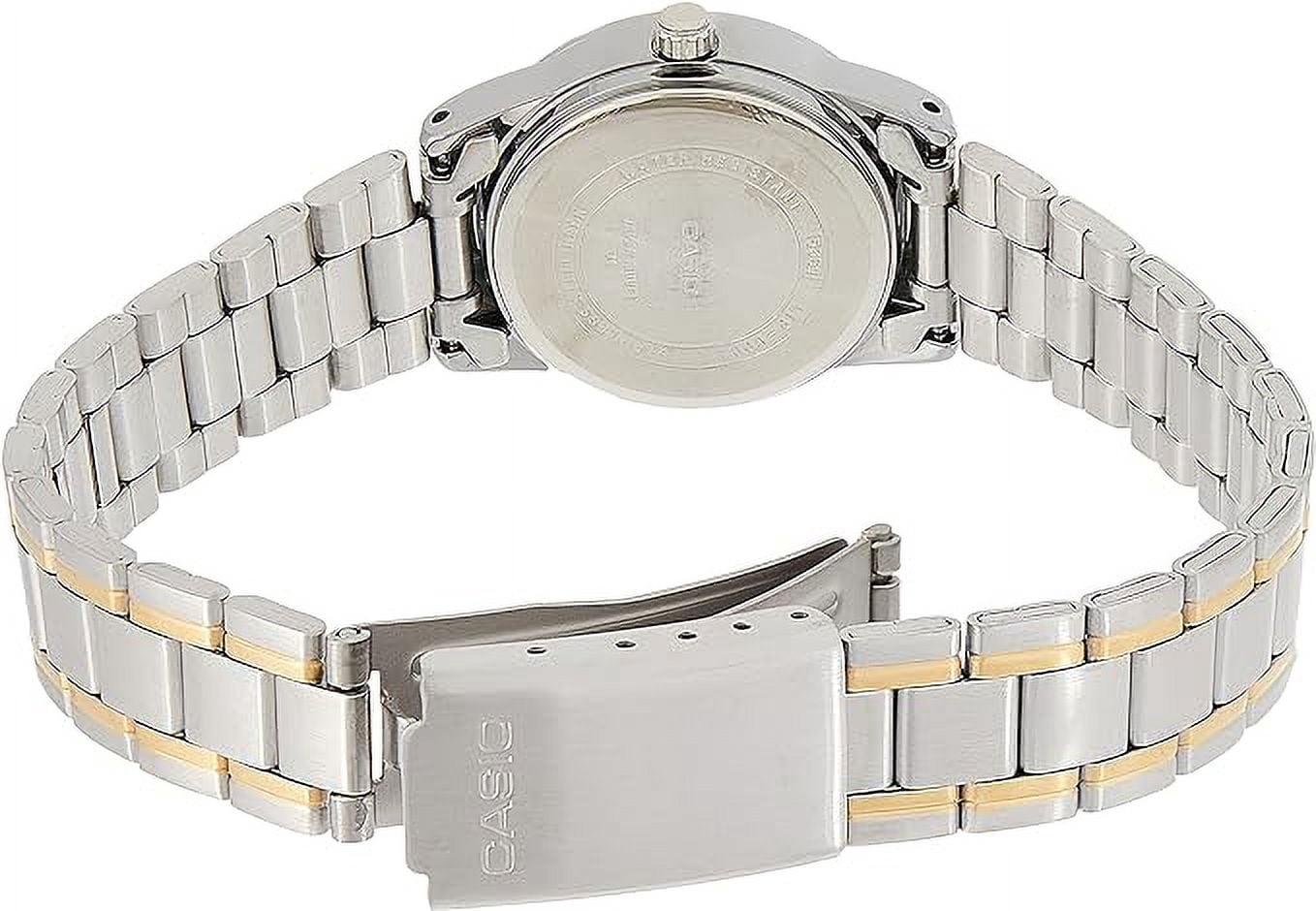 Casio Women's LTPV001SG-9B Two Tone Silver Gold Stainless-Steel Plated Japanese Quartz Fashion Analog Watch