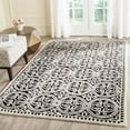 thumbnail image 4 of SAFAVIEH Cambridge Leslie Geometric Wool Area Rug, Black/Ivory, 10' x 14', 4 of 6