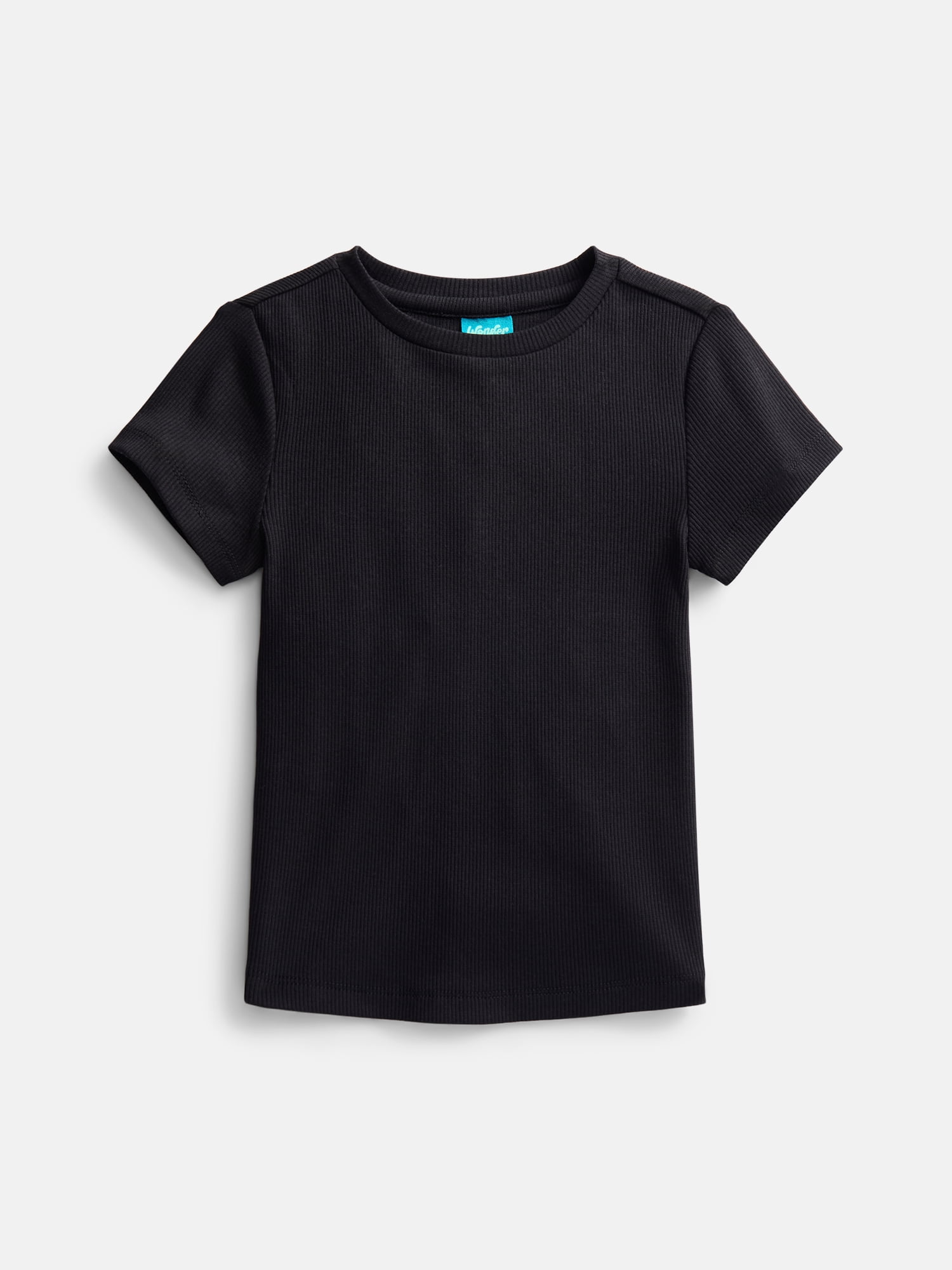 Wonder Nation Girls Twofer Top with Short Sleeves, Sizes 4-18 & Plus
