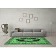 thumbnail image 3 of Ahgly Company Indoor Round Medallion Emerald Green Traditional Area Rugs, 8' Round, 3 of 4