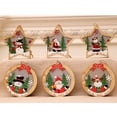 thumbnail image 3 of Decoración de Navidad delicada portátil Colgante de iluminación de madera Colgante de decoración de CACAGOO Colgante, 3 of 7
