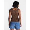 thumbnail image 3 of No Boundaries Sequin Sweater Tank Top, Women's and Women's Plus XXS-4X, 3 of 5