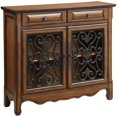 thumbnail image 1 of Bowery Hill 2 Portes Vitrine d'Accent en Brun et Bronze, 1 of 2