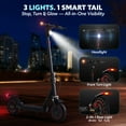 thumbnail image 4 of Electric Scooter for Adults, Foldable E-Scooter with Front/Rear Turn Signal Lights & Dual Suspension, 10" Large Honeycomb Solid Tires, 550W Motor up to 22 MPH, 4 of 10