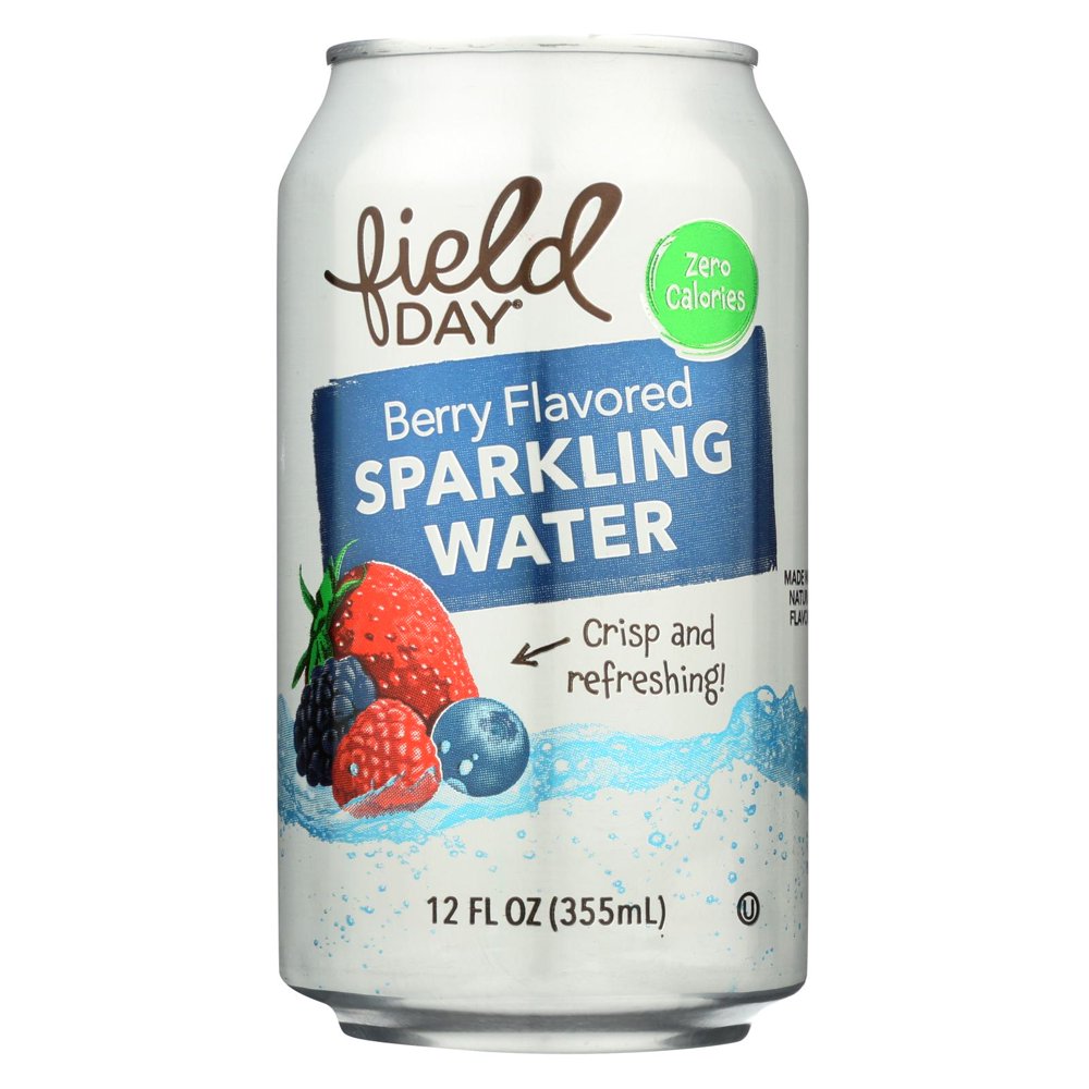 Field Day Berry Flavored Sparkling Water Sparkling Water Case of 4