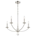 thumbnail image 6 of MIL-8005-PN Crystorama Lighting Mila - 5 Light Chandelier In Traditional Style-24 Inches Tall and 23 Inches Wide     -Traditional Installation, 6 of 6