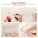 thumbnail image 4 of Caja de almacenamiento adhesiva transparente, organizador de ducha de montaje en pared, soporte colgante para baño, 2 uds., 4 of 6