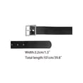 thumbnail image 3 of INSPIRE CHIC Women's Leather Belts Black Waist Belt with Pin Buckle for Dress Jeans Two Sizes Square Silver Buckle, 3 of 6