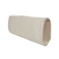 thumbnail image 3 of Elegant Classic Solid Satin Pleated Satin Flap Clutch Evening Bag Handbag, 3 of 4