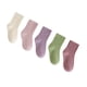 thumbnail image 4 of 5 pares de calcetines para niños de algodón suave, cómodos, elásticos, color puro, media pantorrilla, calcetines de tobillo alto para niños y niñas XL, 4 of 5