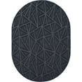 thumbnail image 1 of Indoor Outdoor custom size area rugs made in USA pattern Geometrical comes in Ten colors and Nine shapes rectangular,round,square,runners,oval,octagon,half round - Navy, 10' x 12' Oval Area Rugs, 1 of 1