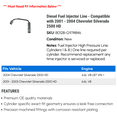 thumbnail image 2 of Diesel Fuel Injector Line - Compatible with 2001 - 2004 Chevy Silverado 2500 HD 2002 2003, 2 of 2