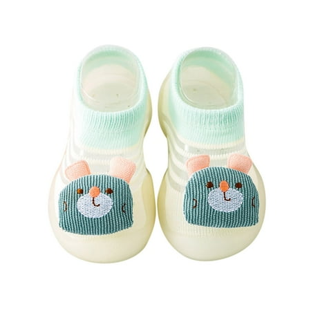 

Qufokar Peggy Piggy Baby Shoes Little Girls Tennis Shoes Summer And Autumn Comfortable Toddler Shoes Cute Bear Pattern Children Mesh Breathable Floor