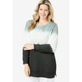 thumbnail image 4 of Woman Within Plus Size Tie-Dyed Knit Sweatshirt Tunic, 4 of 6