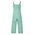 thumbnail image 3 of UDAUDU Womens Rompers Casual Dressy Jumpsuits Loose Fit Sleeveless Baggy Harem Pants Romper Jumpers Summer Outfits Mint Green L, 3 of 6