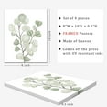 thumbnail image 6 of Drsoum Botanical Eucalyptus Light Green Boho Plant Canvas Framed Wall Art Decor 8"x 10" Set of 4, 6 of 7