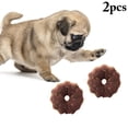 thumbnail image 1 of 2PCS Doughnut Pet Toy Interactive Bite-resistant Plush Cat Toy Squeaky Dog Toy, 1 of 10