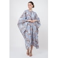 thumbnail image 5 of MISS LAVISH LONDON Beach Dress Swim Cover Up Collar and Tie-up With Tassels Kaftan Dresses for Women - 172-Slate Grey, XX-Large, 5 of 7