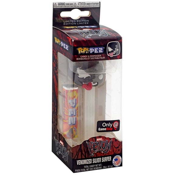 Funko Marvel POP! PEZ Venomized Silver Surfer Candy Dispenser (White)