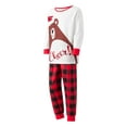 thumbnail image 3 of TSEXIEFOOFU Christmas Family Matching Pajamas Set, Long Sleeve Cartoon Bear Print Tops with Plaid Pants, 3 of 9
