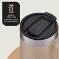thumbnail image 3 of Contigo Streeterville Stainless Steel Mug with Splash-Proof Lid, 14 oz (414 ml), Vacuum-Insulated Tumbler with Handle for Coffee & Tea, Brown Sugar, 3 of 6