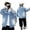 C-Blue, variant on QHFBli Girls Denim Jackets, Basic Oversized Jean Jacket for Girls Fall Outwear Button Down Trucker Jacket