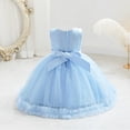 thumbnail image 4 of Flower Girl's Dress Princess Puffy Tulle Dresses Bridesmaid Wedding Communion Birthday Party Pageant Maxi Prom Gown For Kids 7M-3Y Active Dresses Constructed Dress, 4 of 5