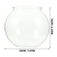 thumbnail image 2 of UPOUART 1Pc Plastic Round Fish Tank Transparent for Desktop Decor Pet Lovers, 2 of 8