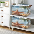 thumbnail image 6 of Ryvnso Hawaiian Star Fish Tropical Storage Bins Large Basket Foldable Cube Toys Organizer with Handles 1 PC, 6 of 7