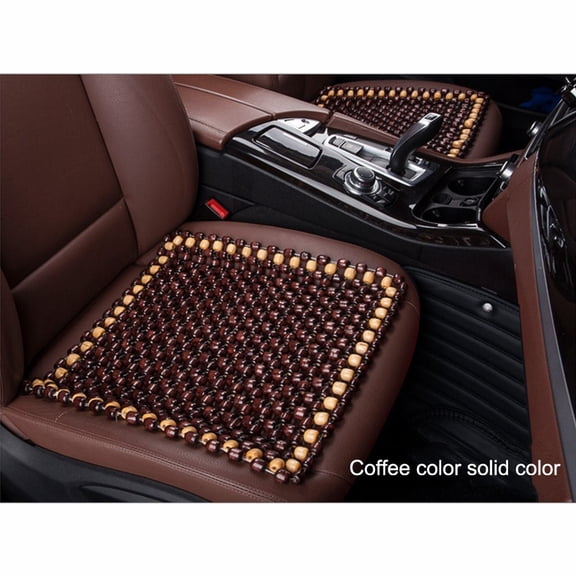 Natural Wood Beaded Car Seat Cushion Universal Four-Season Ventilated Cooling
