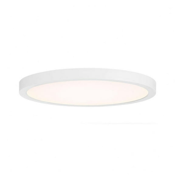 25W 1 Led Flush Mount-0.9 inches Tall and 12 inches Wide-White Finish Bailey Street Home 159-Bel-5170739