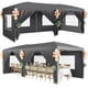 thumbnail image 3 of Yeshouse Carpa plegable de 3 x 6 m con ventanas de polietileno, bolsa con ruedas, paredes laterales extraíbles, refugio impermeable para fiestas, jardines, eventos y bodas, 3 of 10