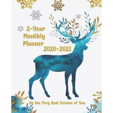 2020-2021 2-Year Monthly Planner Be the Very Best Version of You 8x10: Pretty Simple 24 Months Planner and Calendar, Monthly Calendar Planner, Agenda