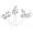 White, variant on Hair Pins for Bridal and Western Style – Barrettes for Weddings and Photoshoots Soft Shine and Delicate Embellishment for Hair Accessories, 2.52*2.36 in, Gold