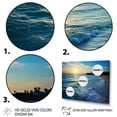 thumbnail image 3 of Designart "Sunset Horizon Tranquil Shores Beach V" Coastal Framed Wall Art - Coastal Yellow Coastal Beach Hallway Framed Wall Art Decor, 3 of 6