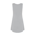 thumbnail image 6 of XAOFW Girl's Dresses Solid Color Sleeveless Crewneck Kids Everyday Wear A Line Tank Dress With Pockets Holiday Celebration Versatile Soft Children Sundress, 6 of 7