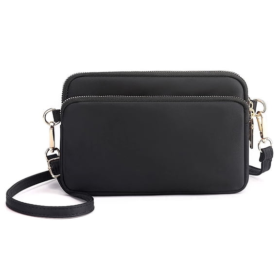 KXF Small Crossbody Bag for Women Lightweight Shoulder Handbag Wallet Purse Ladies Nylon Cell Phone Bags With Zip